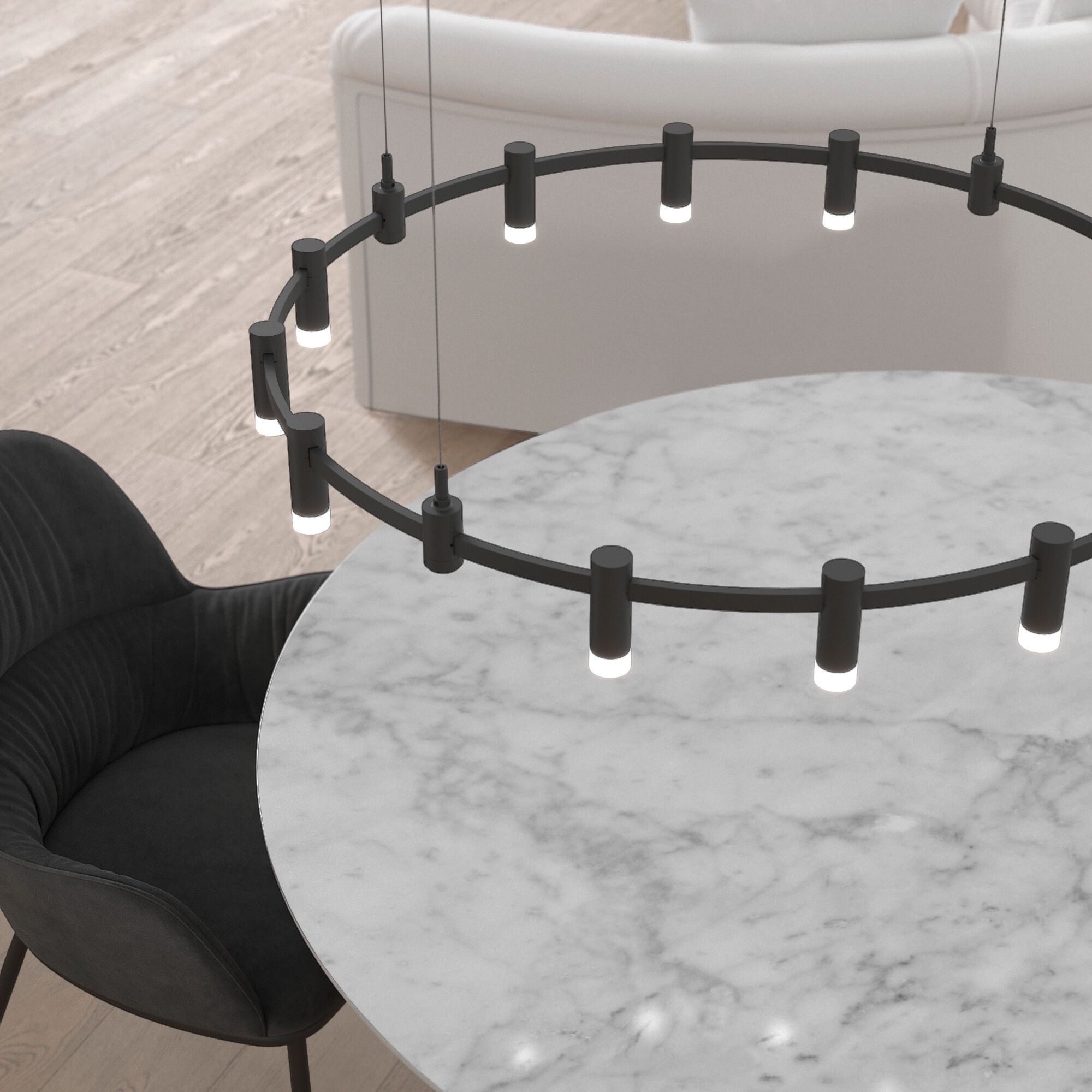 Esthetic Magnetic Трековый светильник 3W 3000K (чёрный) 85116/01 - Фото 4