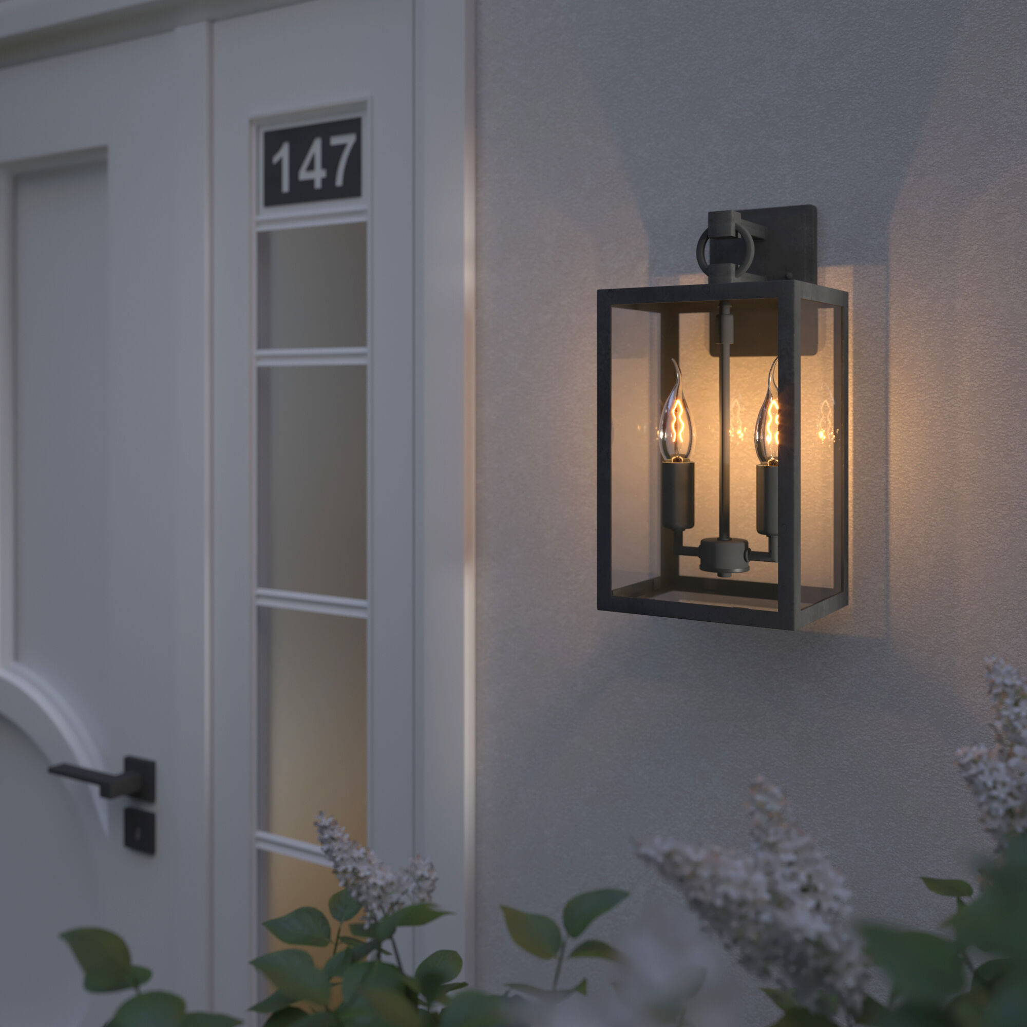 Светильник уличный настенный Candle D 35150/D черный Elektrostandard - Фото 4