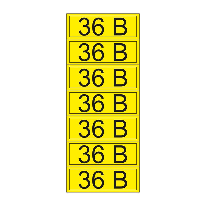 Наклейка знак электробезопасности «36 В» 35х100 мм REXANT (7шт на листе)