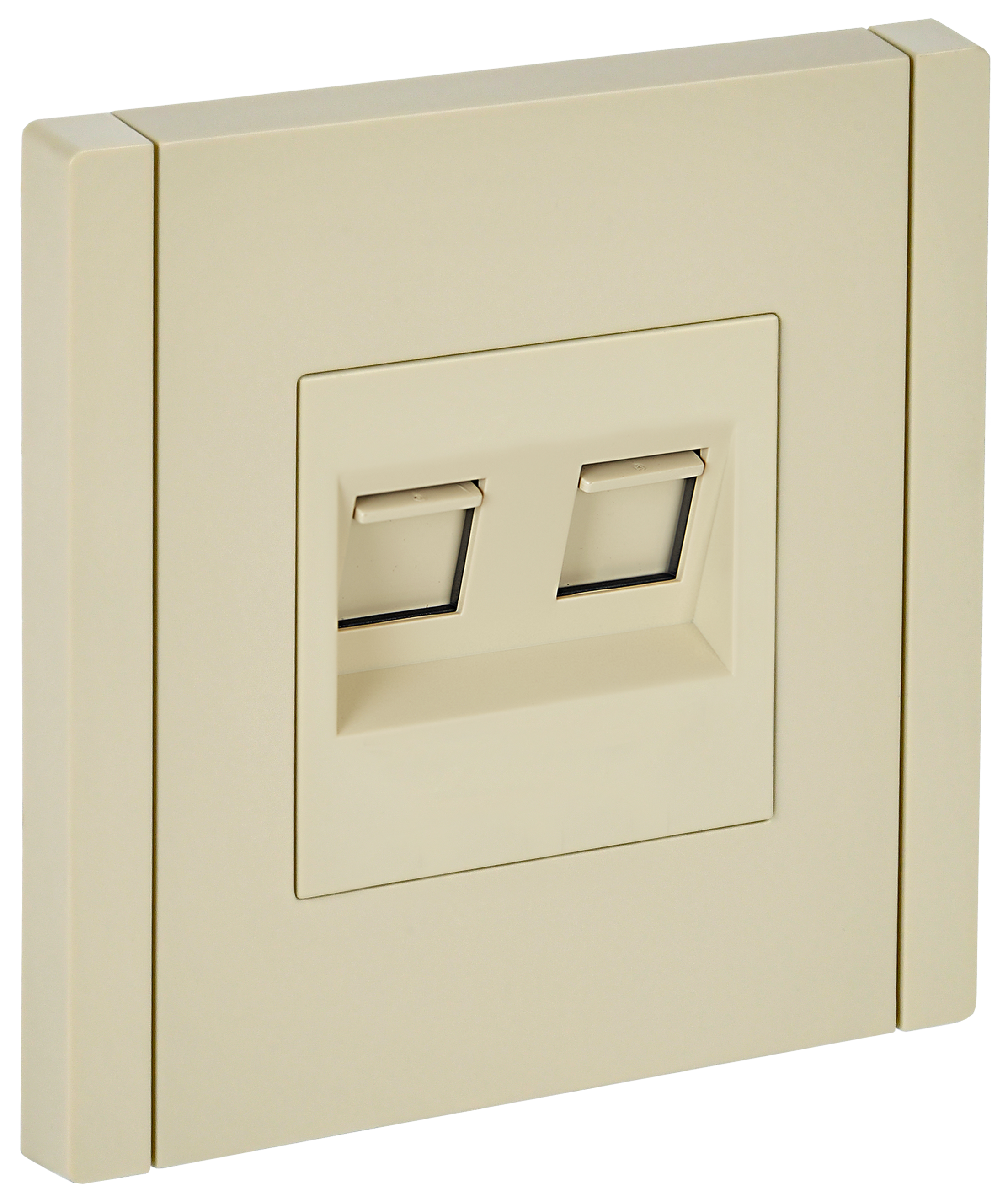 FORTE&PIANO Розетка компьютерная двойная RJ45 кат.5E FP433 ваниль IEK