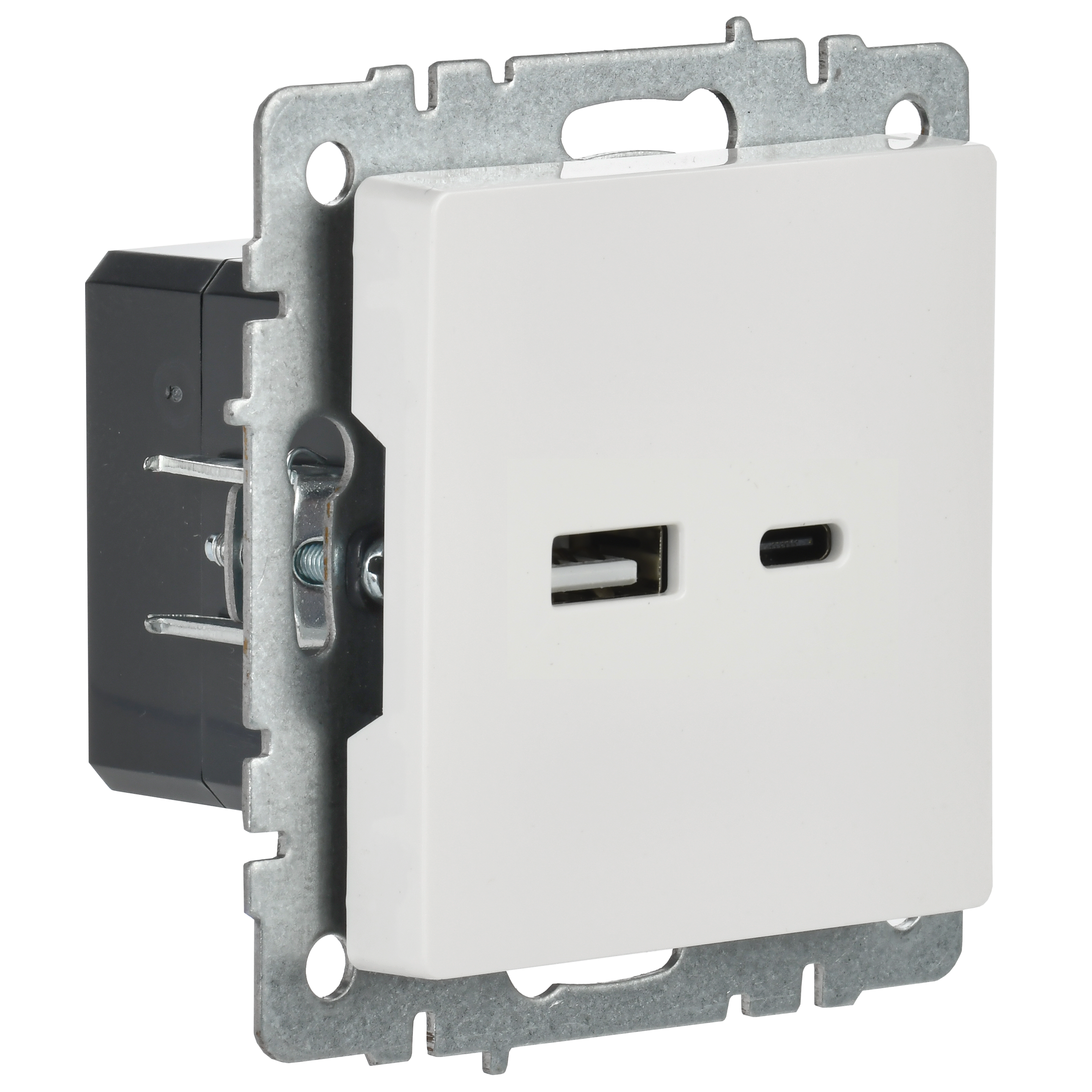 BRITE Розетка USB A+C 18Вт РЮ11-1-БрБ белый IEK - Фото 5