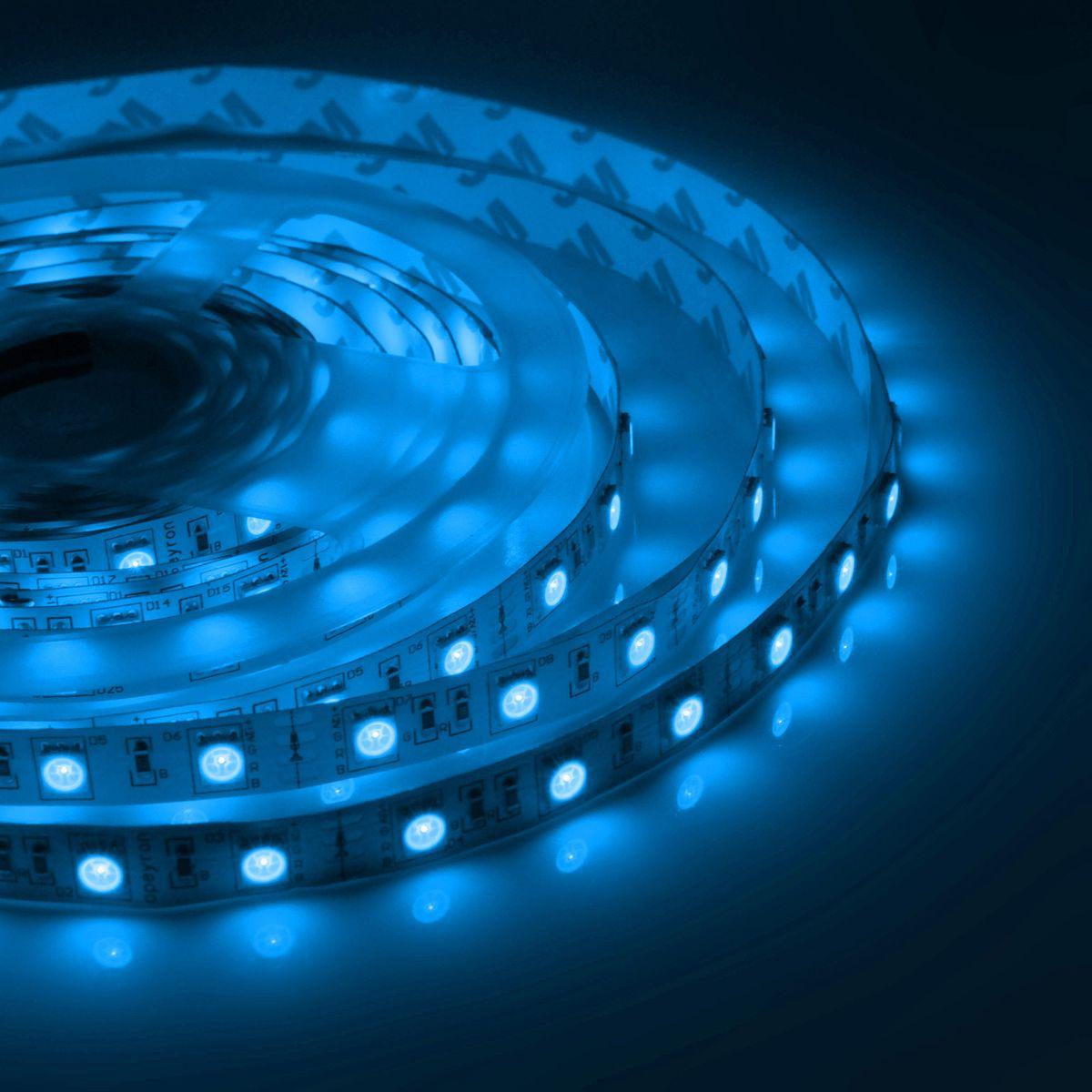 Лента светодиодная СТ smd5050 60д/м 12В IP67 5м RGB Apeyron - Фото 10