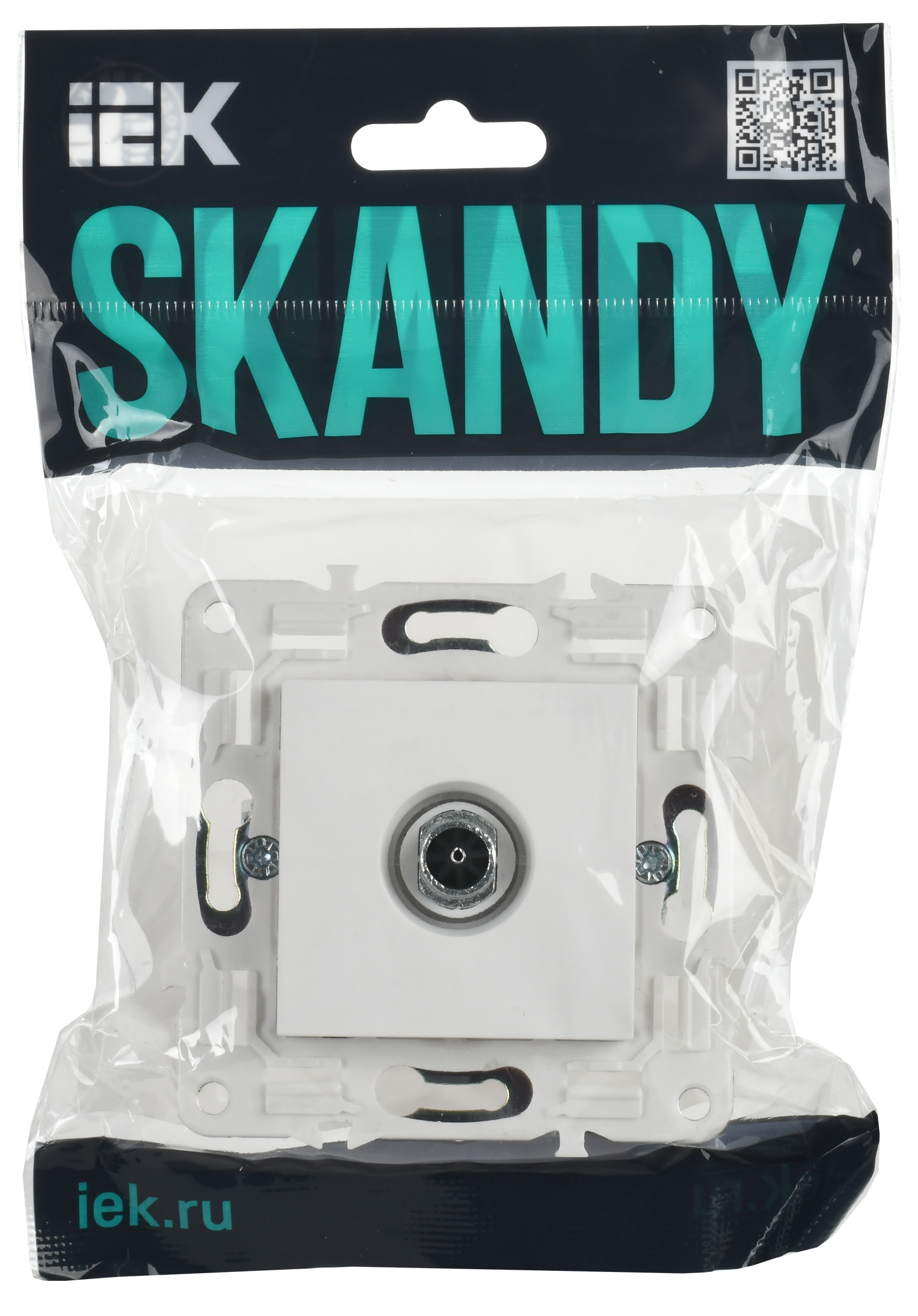 SKANDY Розетка TV оконечная SK-A12W арктический белый IEK - Фото 2