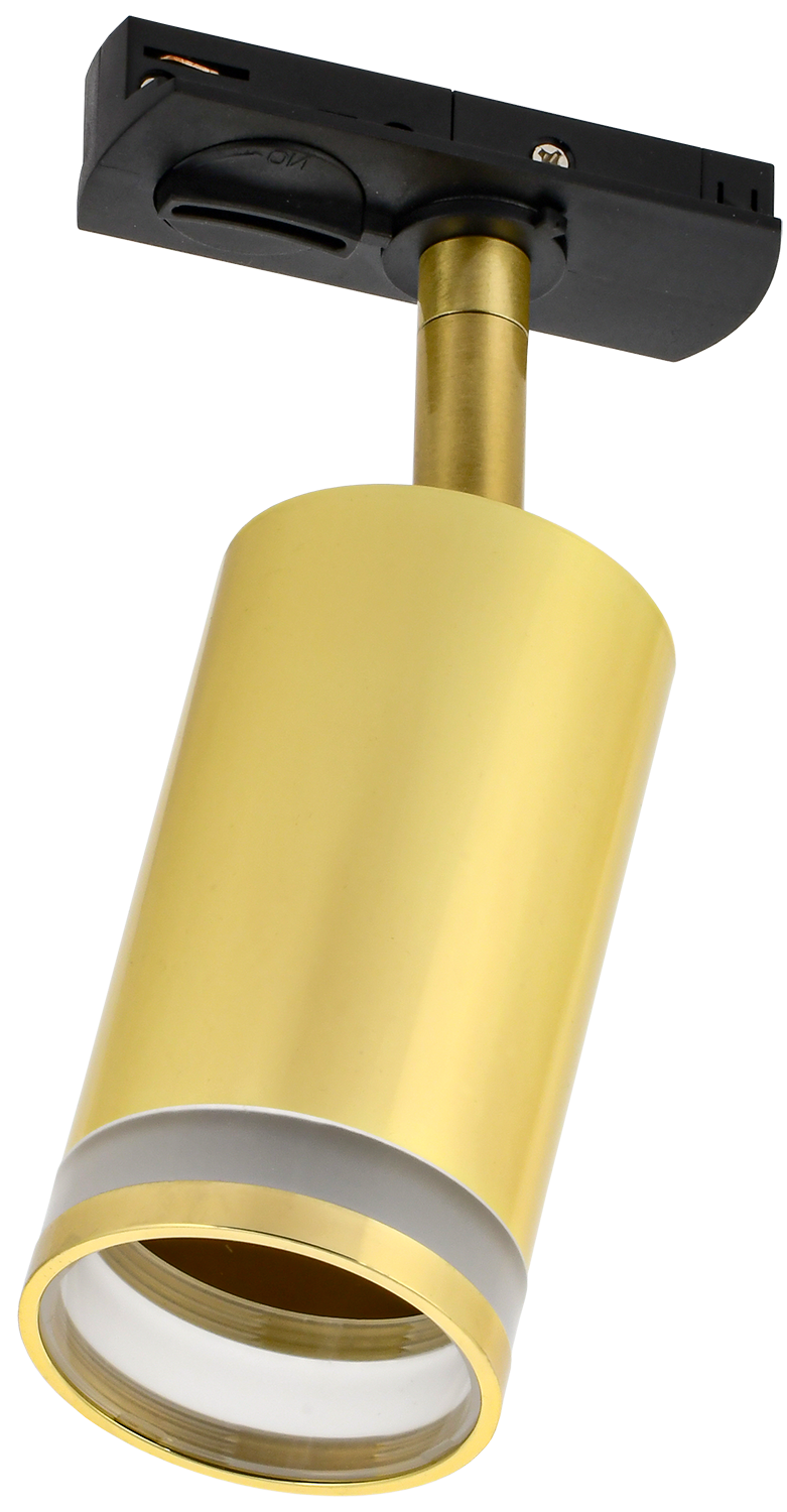 LIGHTING Светильник 4116 декоративный трековый поворотный под лампу GU10 золото IEK