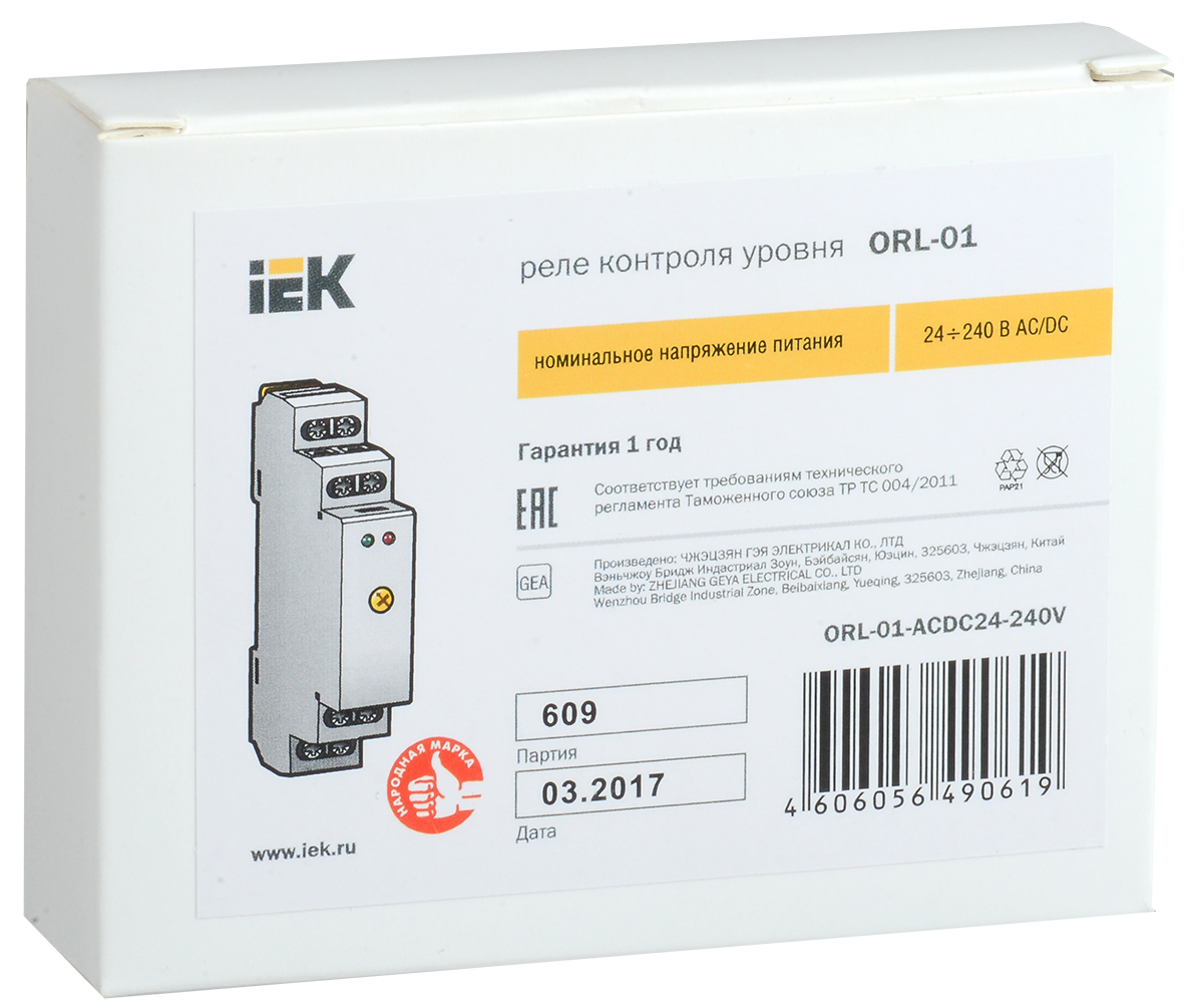 Реле уровня ORL 24-240В AC/DC IEK - Фото 2