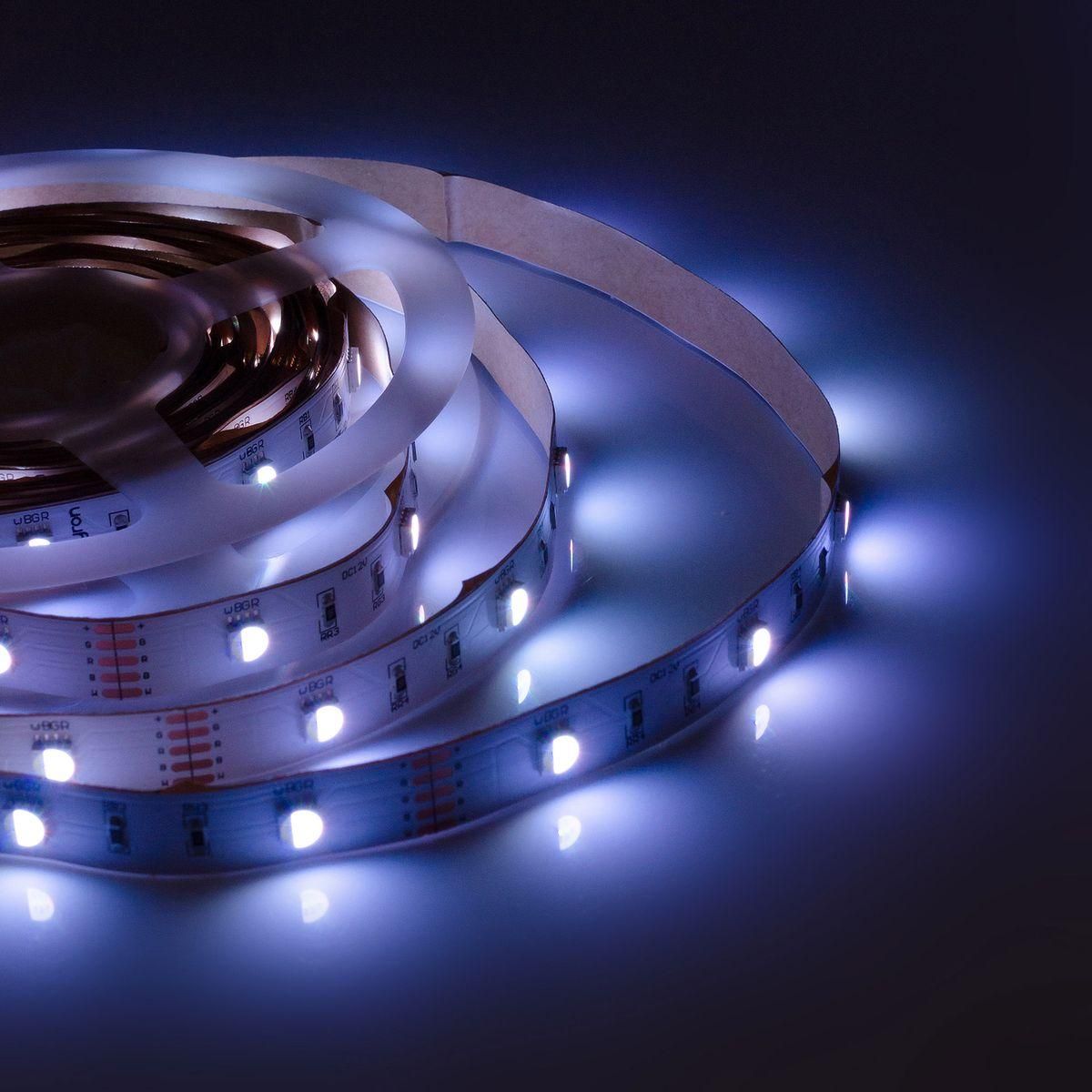 Лента светодиодная СТ smd5050 30д/м 12В IP20 5м RGBW Apeyron - Фото 12