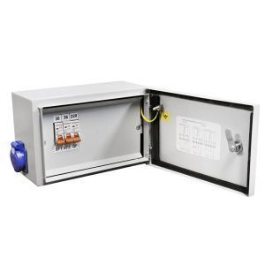 Ящик с понижающим трансформатором ЯТП 0.25 220/36В (3 авт. выкл.) IP54 DEKRON DEK07702-0007
