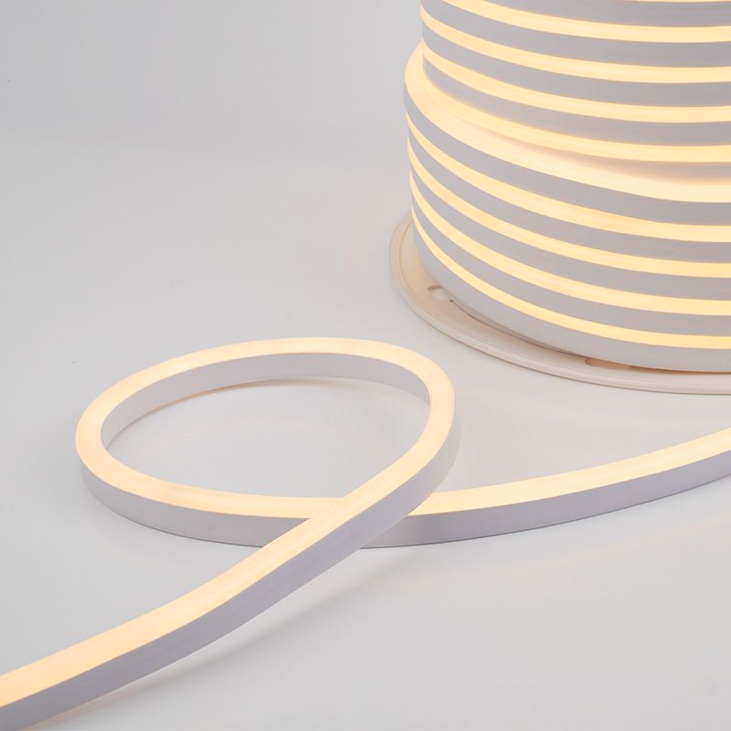 Гибкий неон SMD 8х16мм, 120 LED/м ТЕПЛЫЙ БЕЛЫЙ, односторонний, 24В, бухта 50м NEON-NIGHT - Фото 2