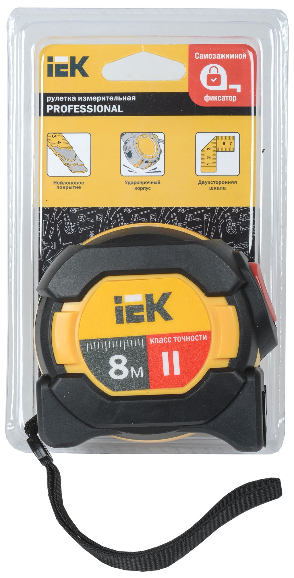 Рулетка измерительная PROFESSIONAL 8м IEK - Фото 3