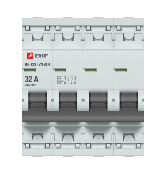 Выкл. нагрузки 4P 32А ВН-63N EKF PROxima