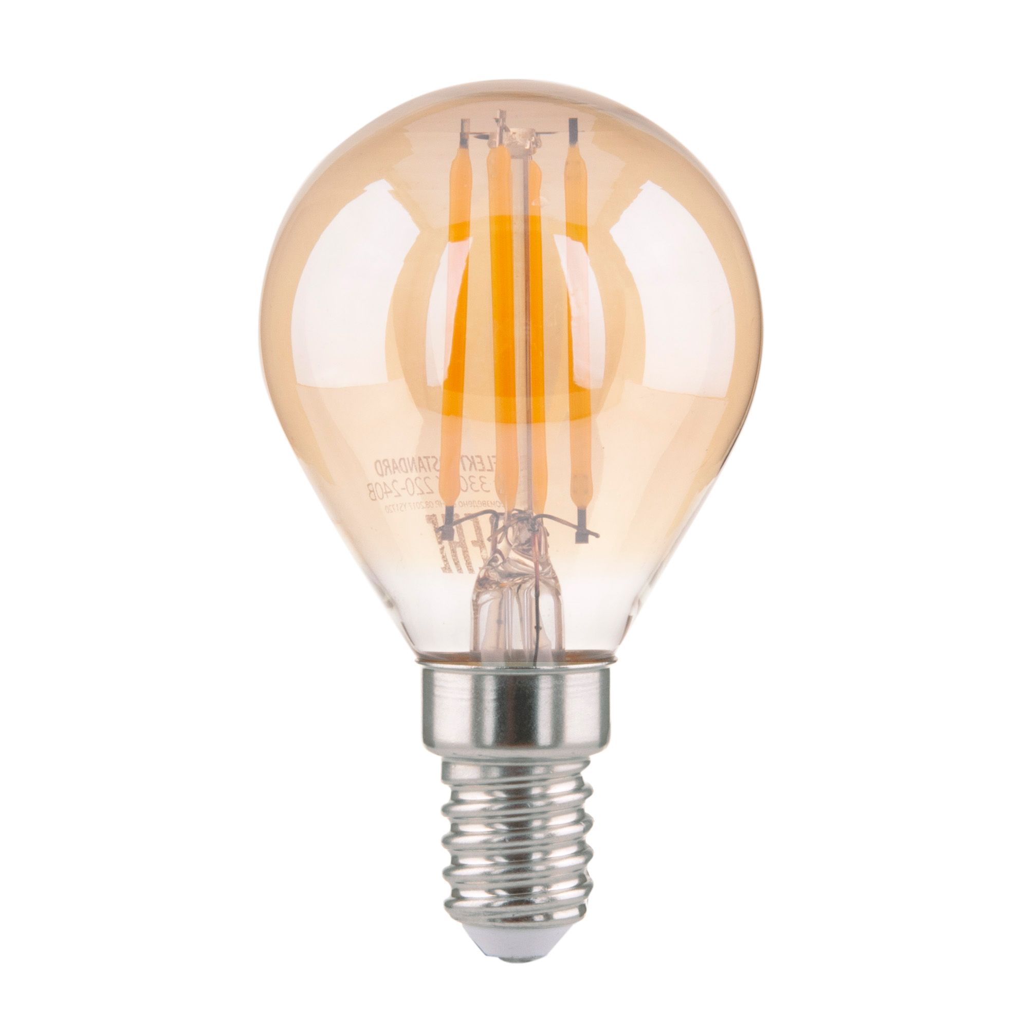 Лампа светодиодная филаментная Mini Classic 6W 6500K E14 (G45 тонированный) BLE1439 Elektrostandard - Фото 2