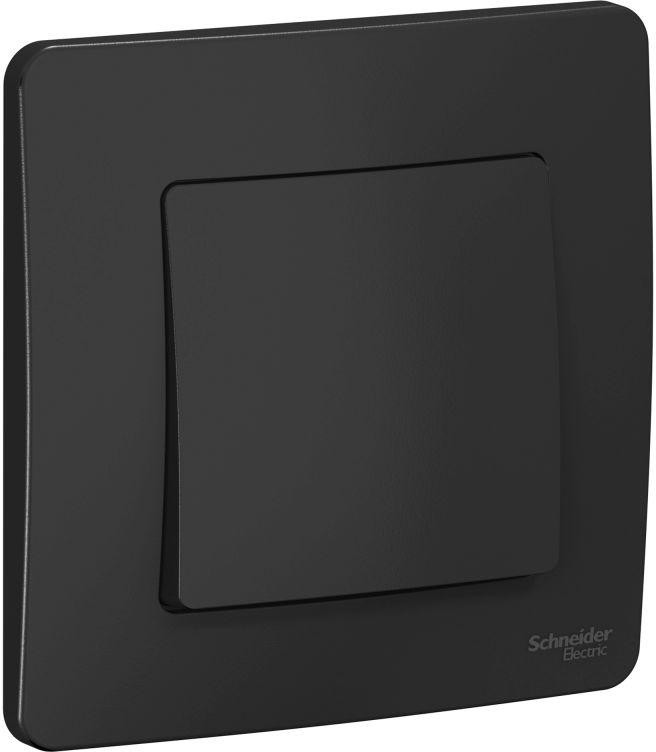 Выключатель 1-кл. СП Blanca 10А IP20 (сх. 1) 250В антрацит SE BLNVS010106 - Фото 2