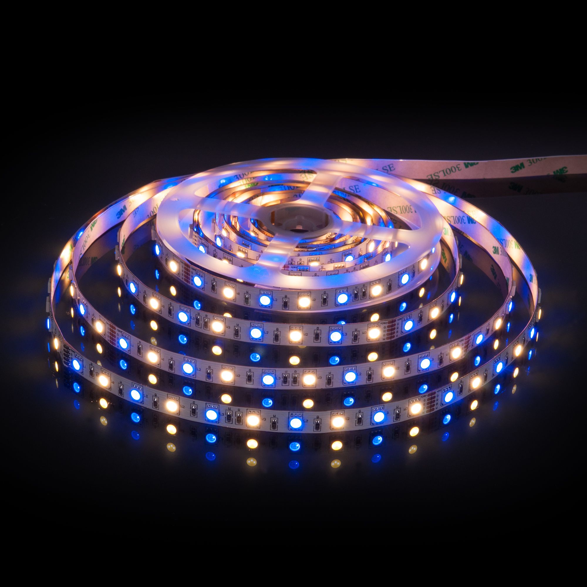 Лента светодиодная 24V 14,4W 60Led 5050+5050 IP20 MIX RGB/теплый белый, 5м Elektrostandard - Фото 6