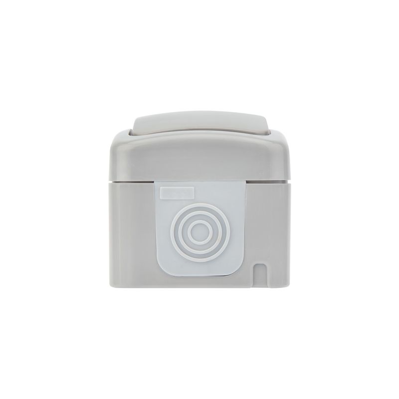 Переключатель проходной Mini OG IP54 о/у, серый KRANZ - Фото 3
