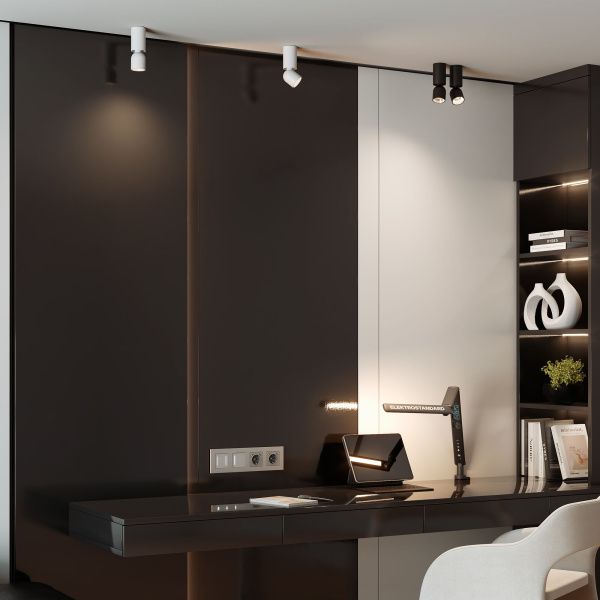Светильник накладной светодиодный Spot 8W 4000K черный 25106/LED - Фото 2