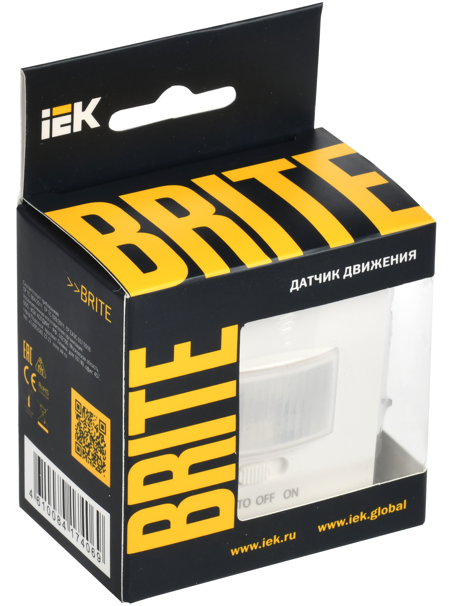 BRITE Датчик движения ДС10-1-БрБ белый IEK - Фото 2