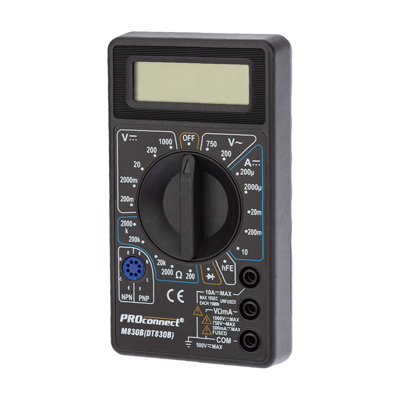 Портативный мультиметр M830B (DT830B) PROconnect - Фото 2