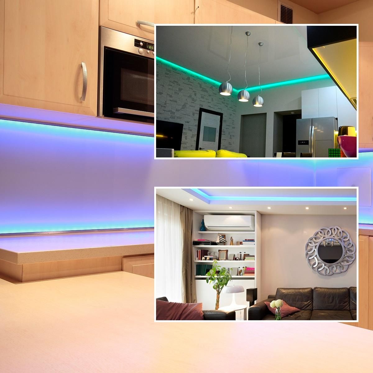 Контроллер RGB, 12/24В, 288/576Вт, 3 канала х 8А, IP20, пульт кнопочный, радио, 20 кноп., 64х65х24мм - Фото 15
