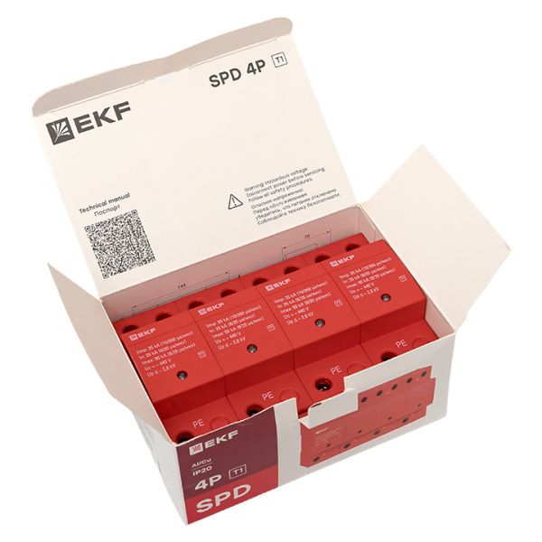 УЗИП Класс 1 Iimp 25kA (10/350μs) 4P EKF - Фото 10