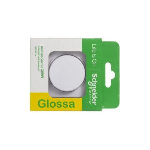 Светорегулятор (диммер) СП Glossa 300Вт поворот. в сборе бел. SchE GSL000134