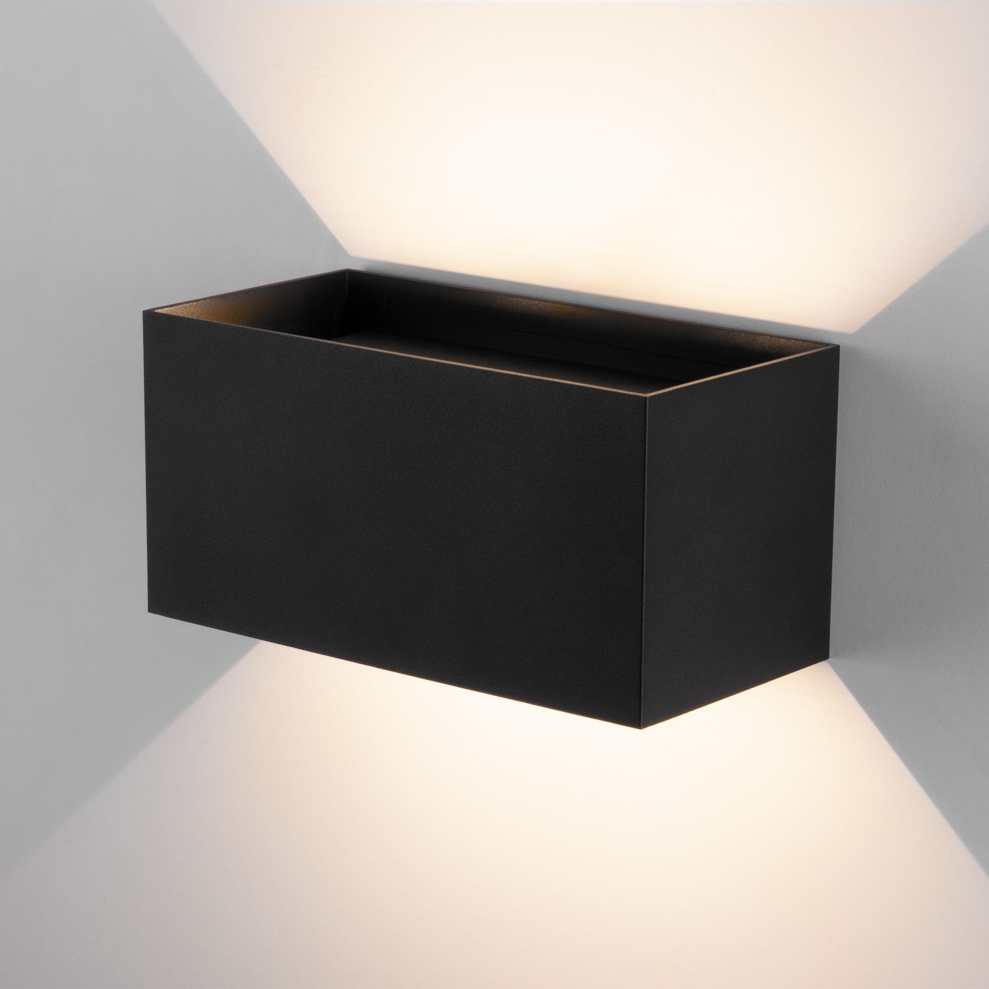 Светильник светодиодный уличный настенный WINNER DOUBLE LED IP54 35137/W черный Elektrostandard