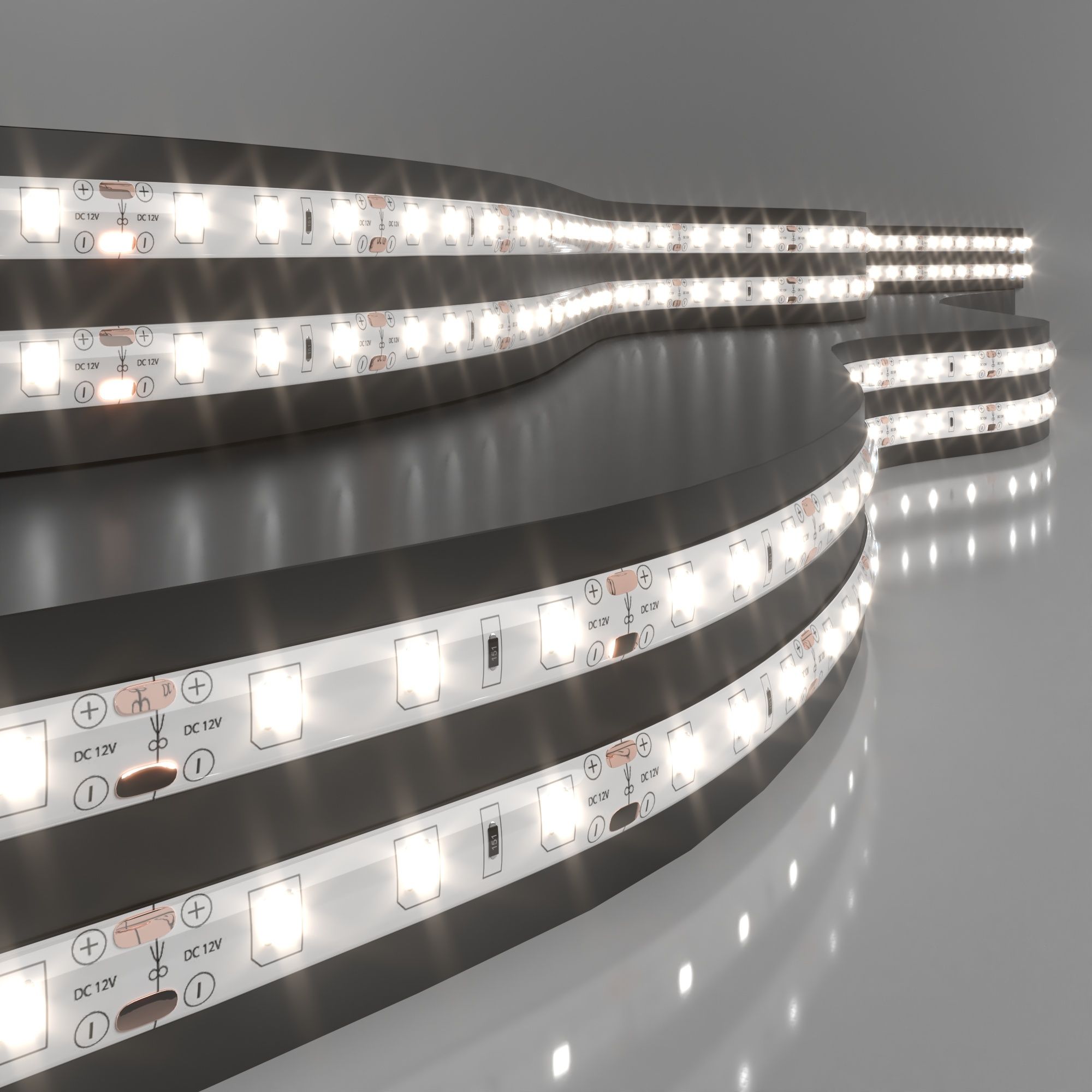 Лента светодиодная 12V 4,8W 60Led 2835 IP65 дневной белый, 5м Elektrostandard