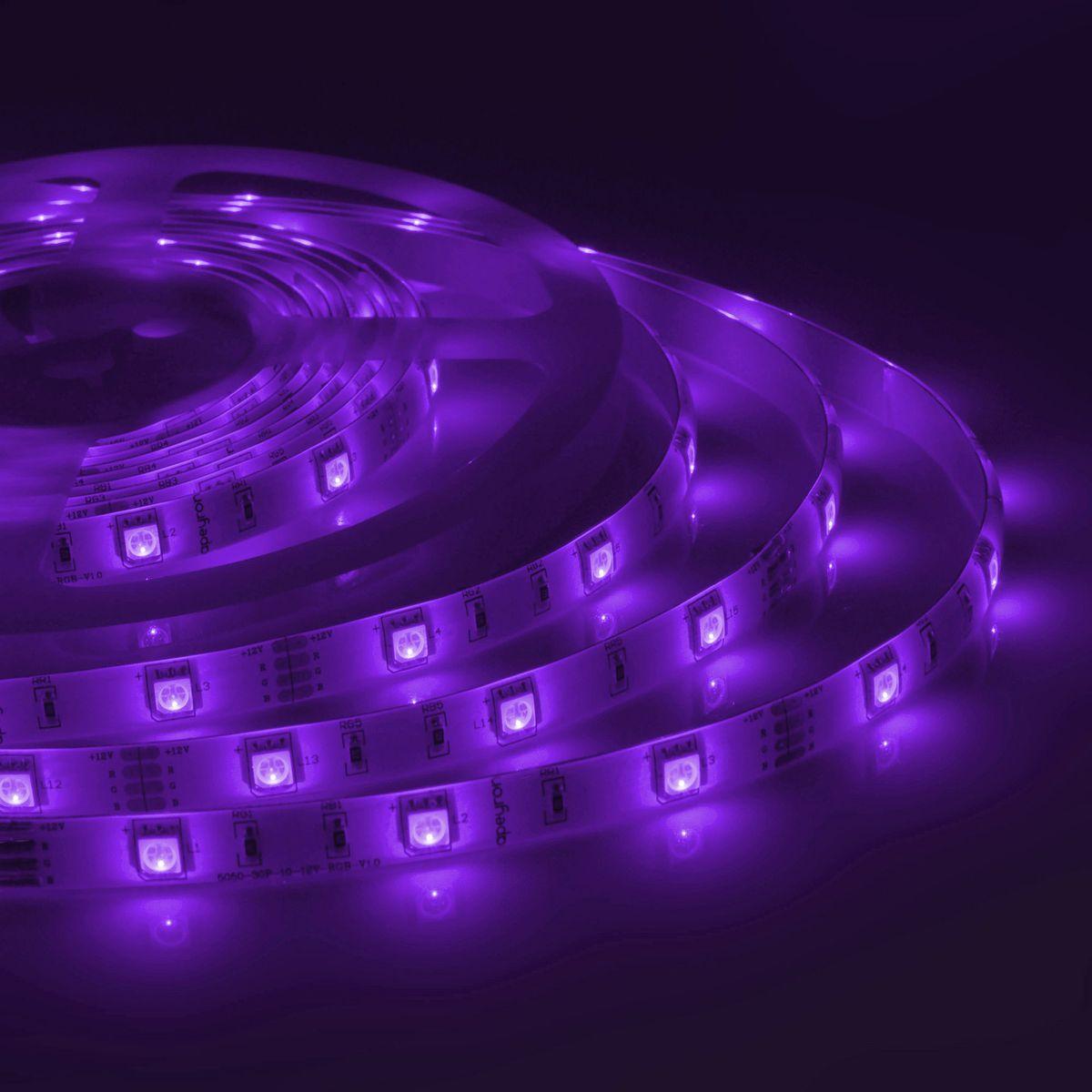 Комплект светодиодной ленты smd5050 30д/м 12В IP65 5м RGB Apeyron - Фото 31