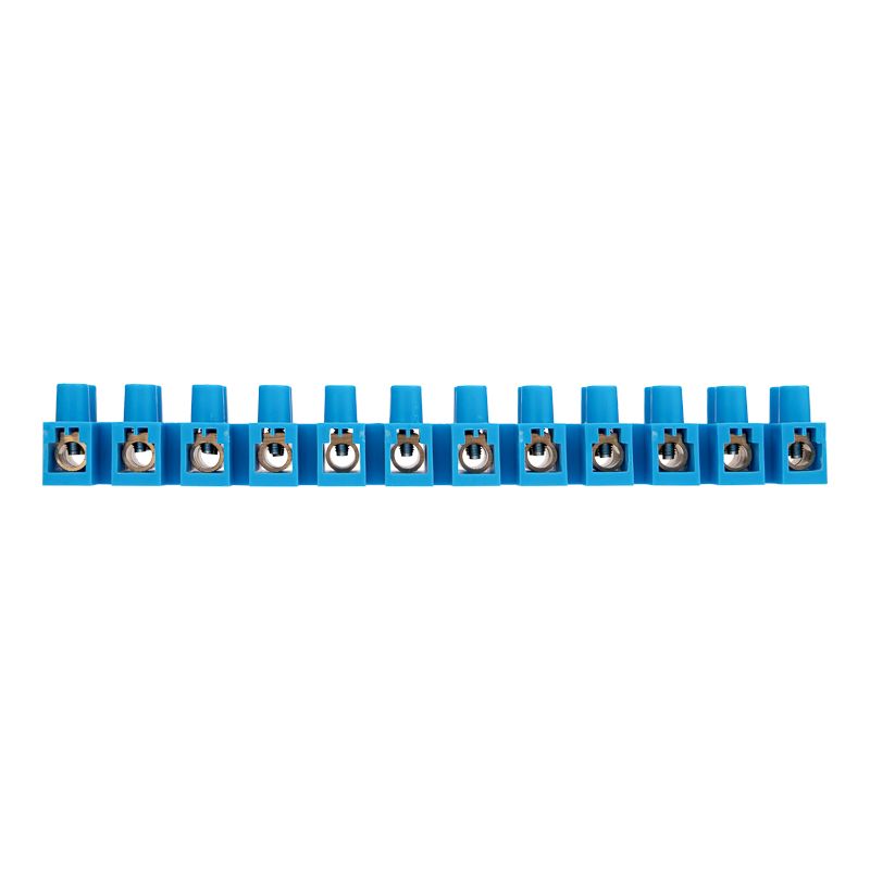 Клеммная винтовая колодка KВ-40 25-40, ток 100 A, полипропилен синий REXANT (10 шт./уп.) - Фото 4