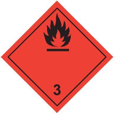 Знак наклейка "Кл.3" (250x250) EKF