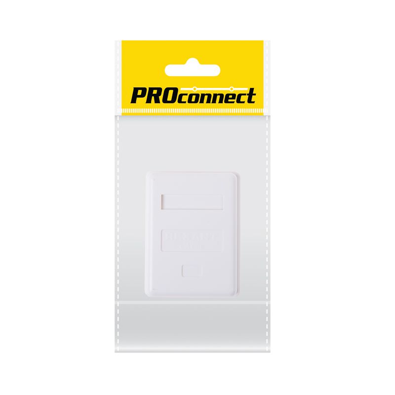 Розетка компьютерная внешняя, 1-порт RJ-45 (8P8C), UTP, CAT 5e, пакет, 1 шт. PROconnect