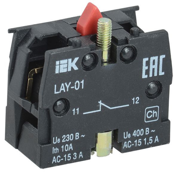 Контактный блок 1р для серии LAY5 IEK