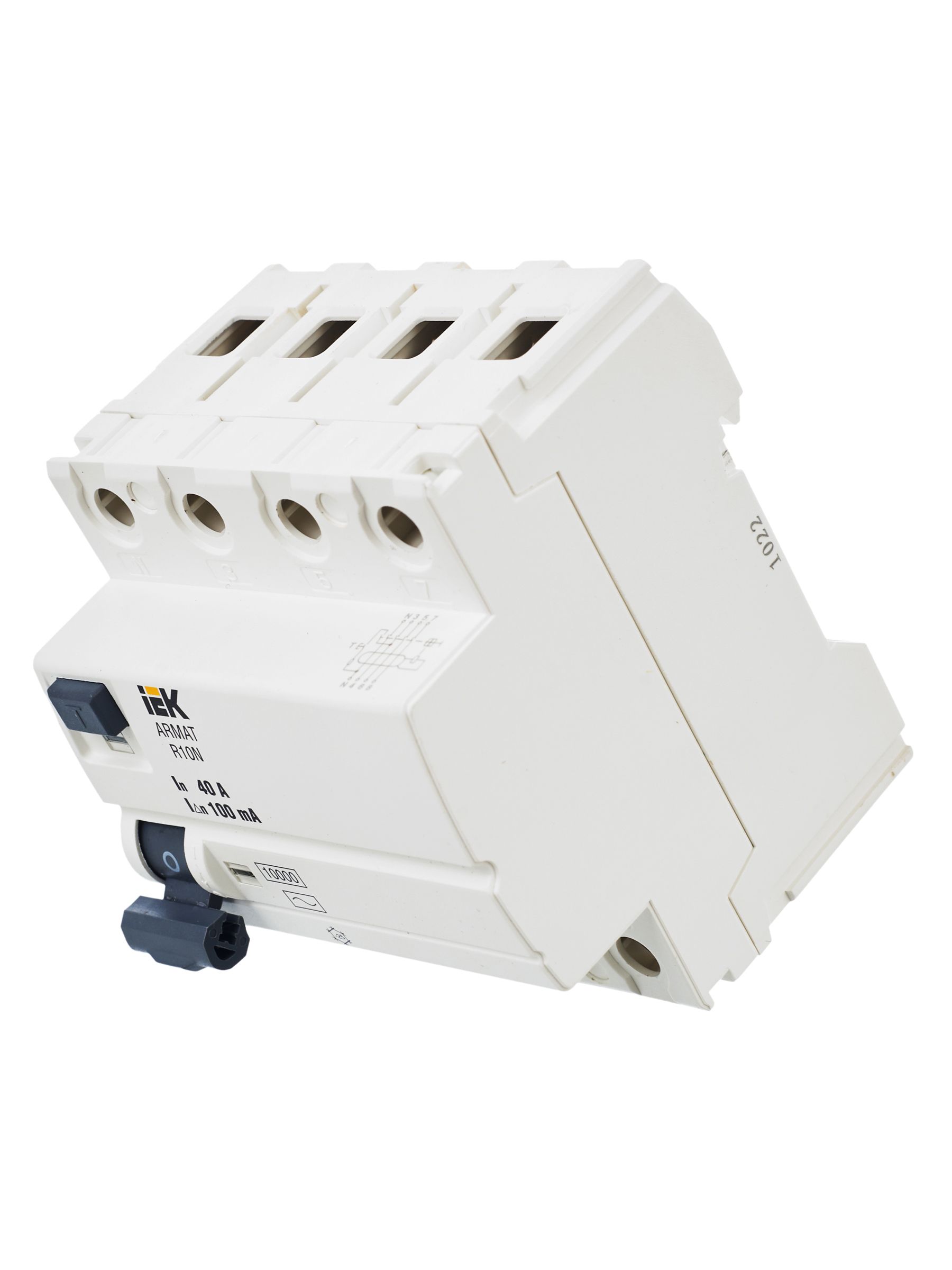 ARMAT Выключатель дифференциального тока R10N 4P 40А 100мА тип AC IEK - Фото 6