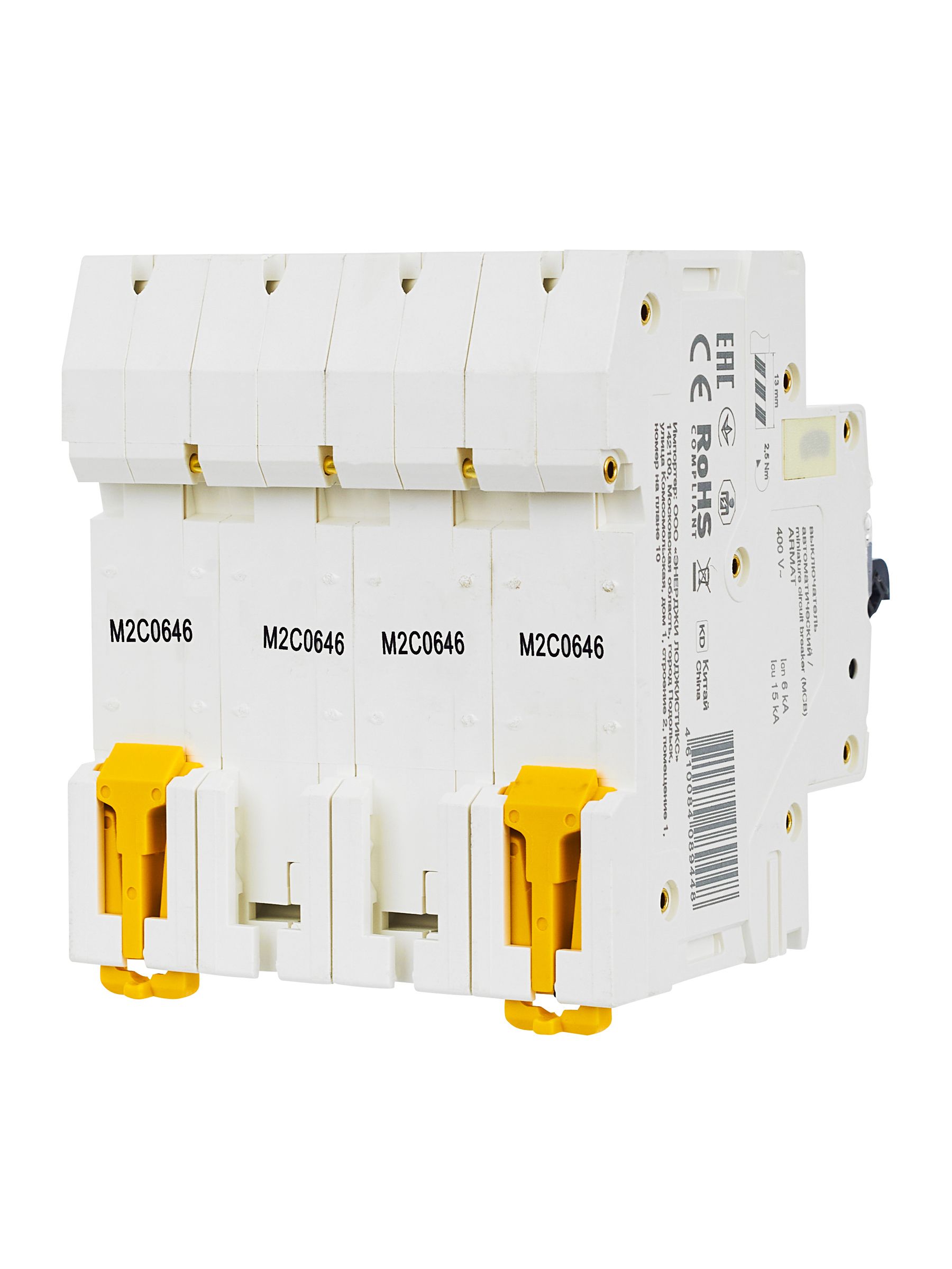 ARMAT Автоматический выключатель M06N 4P C 6А IEK - Фото 3
