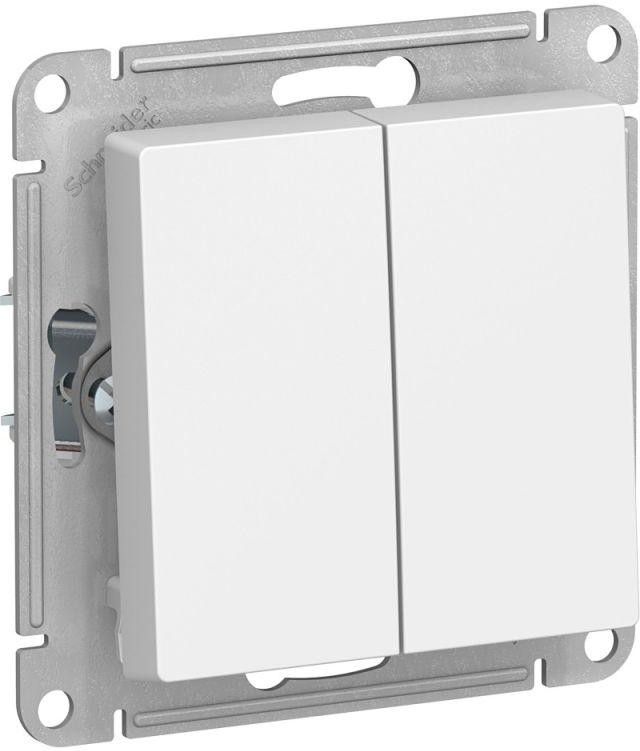 Выключатель 2-кл. СП AtlasDesign 10А IP20 (сх. 5) 10AX механизм бел. SE ATN000151