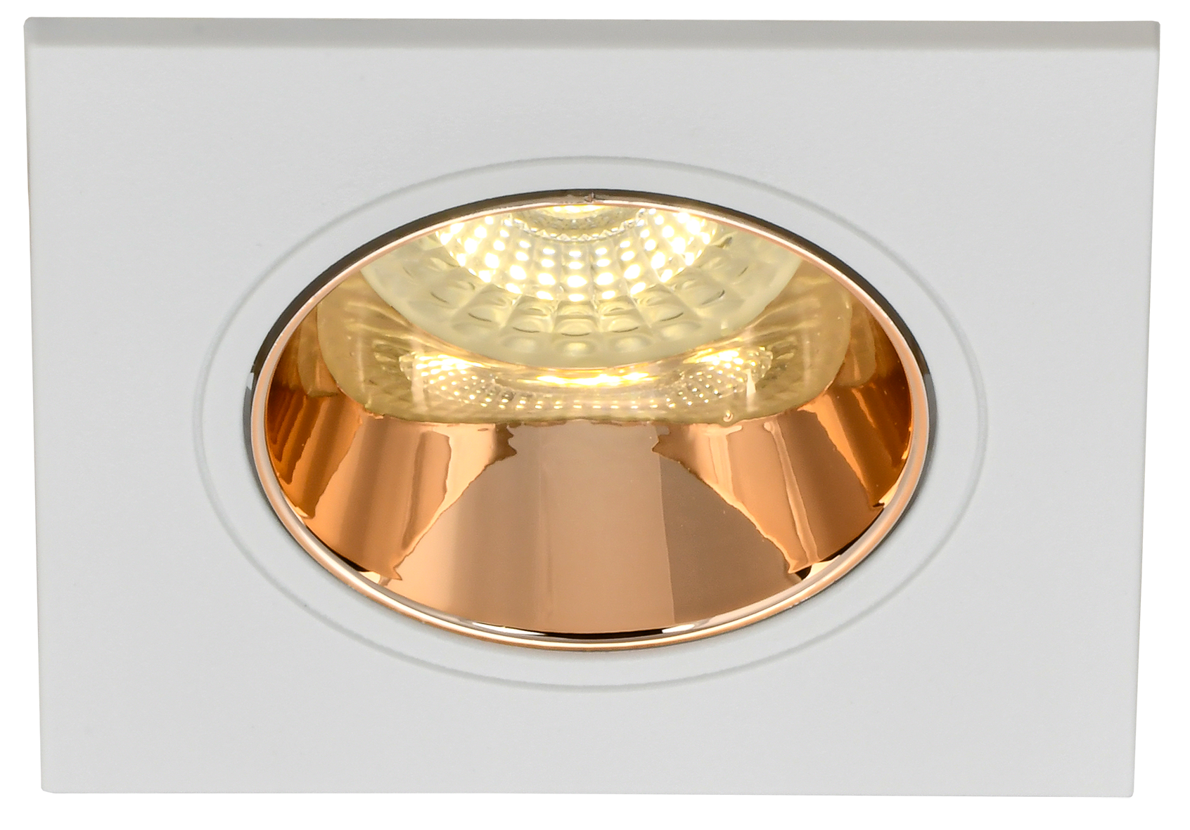 LIGHTING Светильник 4107 встраиваемый поворотный под лампу GU10 белый/золото пластик IEK - Фото 4