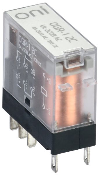 Реле общего назначения OGR-1 2C 220В AC ONI