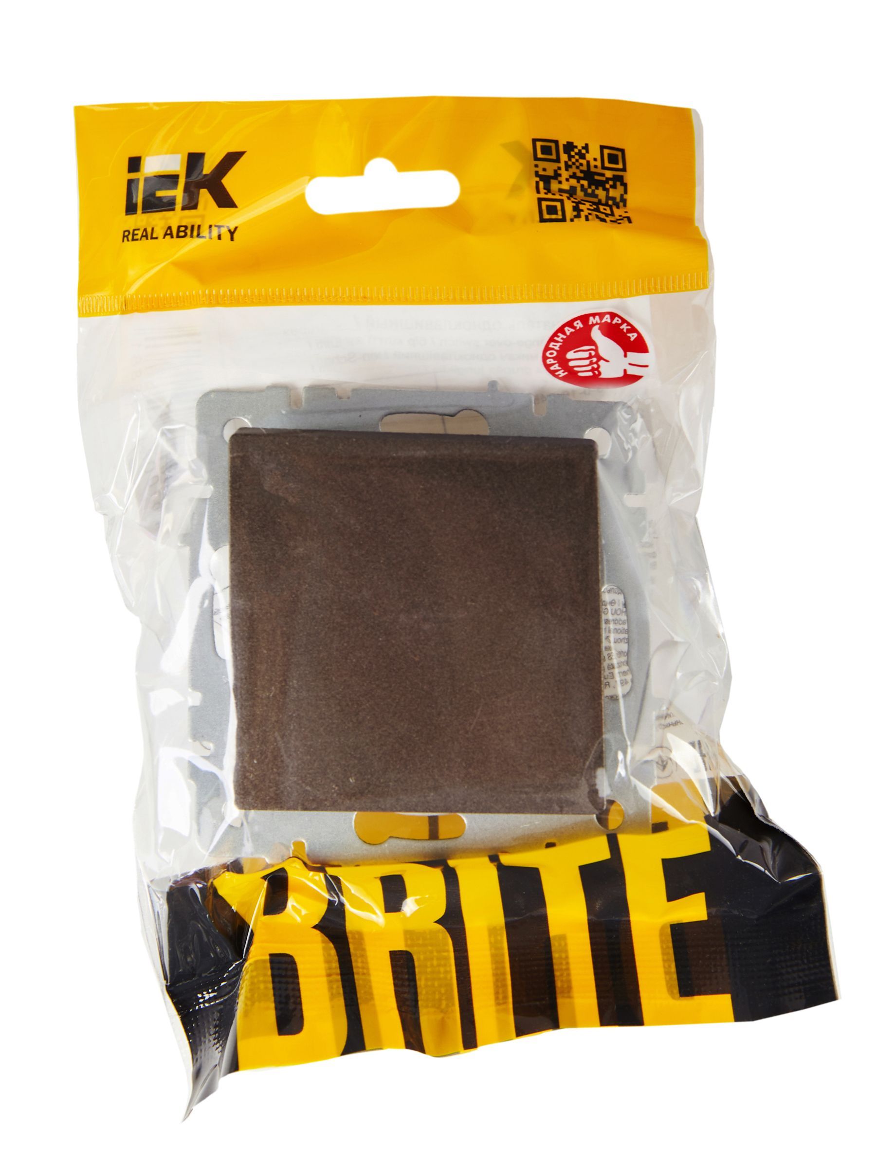 BRITE Выключатель 1-клавишный перекрестный 10А ВС10-1-3-БрТБ темная бронза IEK - Фото 4