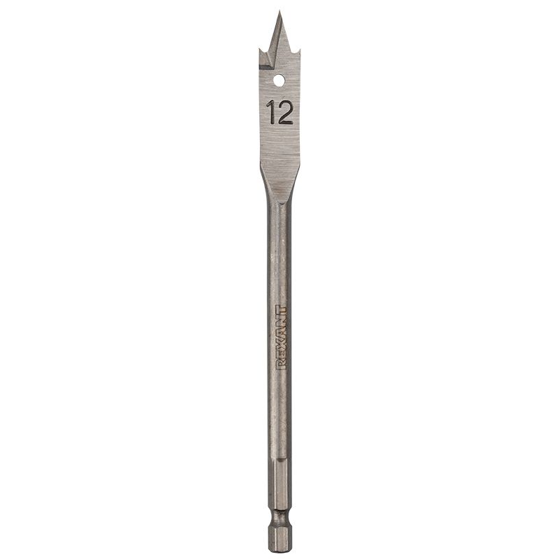 Сверло перовое по дереву 12х152 мм (шестигранный хвостовик) Kranz KR-91-0663