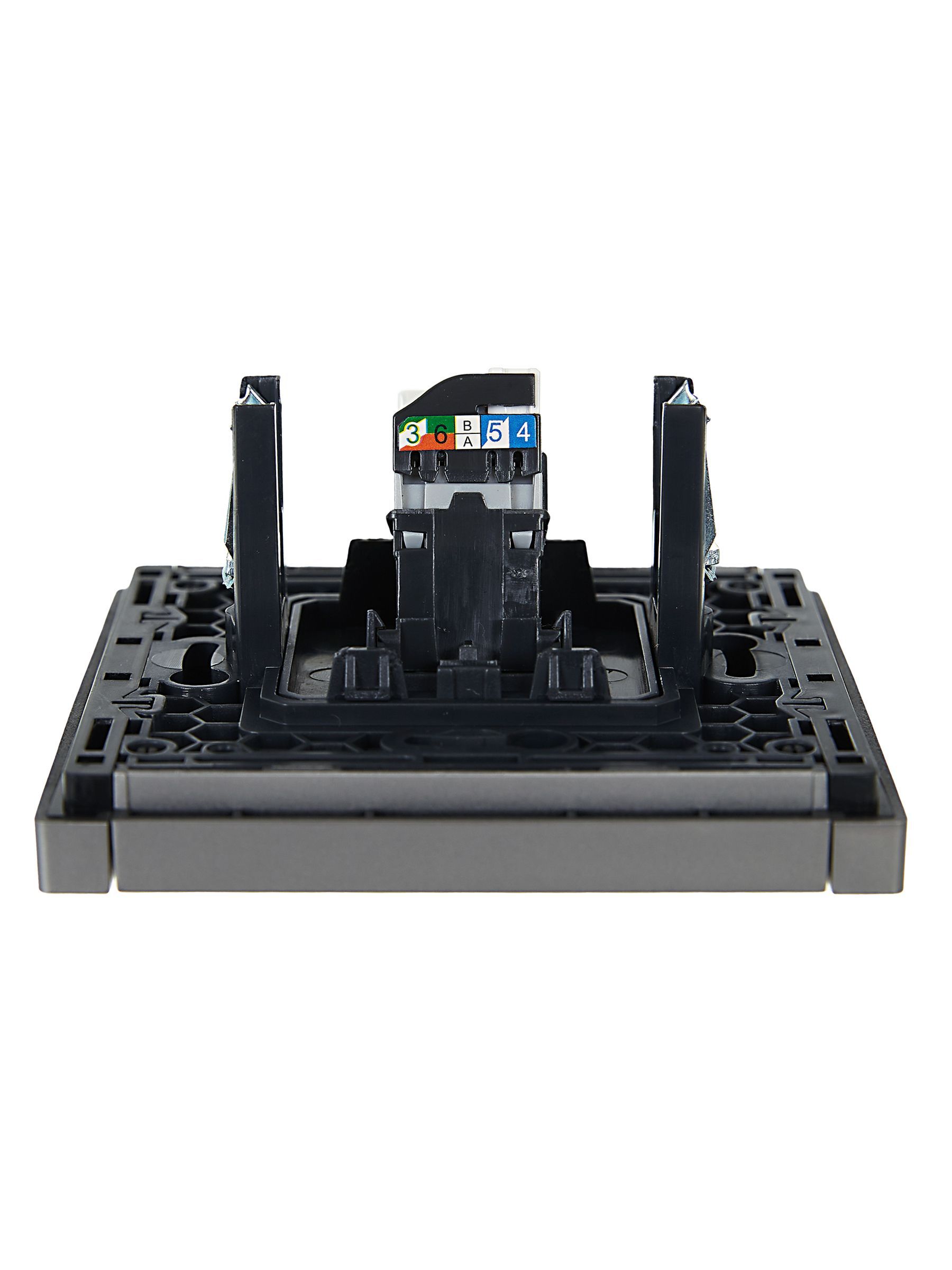 FORTE&PIANO Розетка компьютерная RJ45 кат.5E FP532 сталь IEK - Фото 3