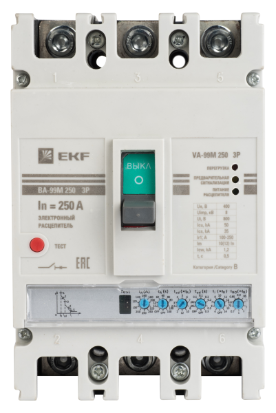 ВА-99М 400/400А 3P 65кА с электронным расцепителем EKF - Фото 2