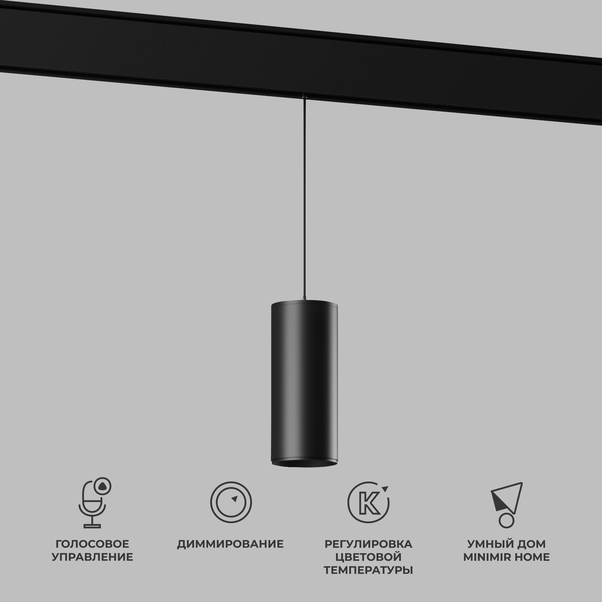 Slim Magnetic Умный трековый светильник 15W 2700-6500K Dim Amend (чёрный) 85073/01 Elektrostandard