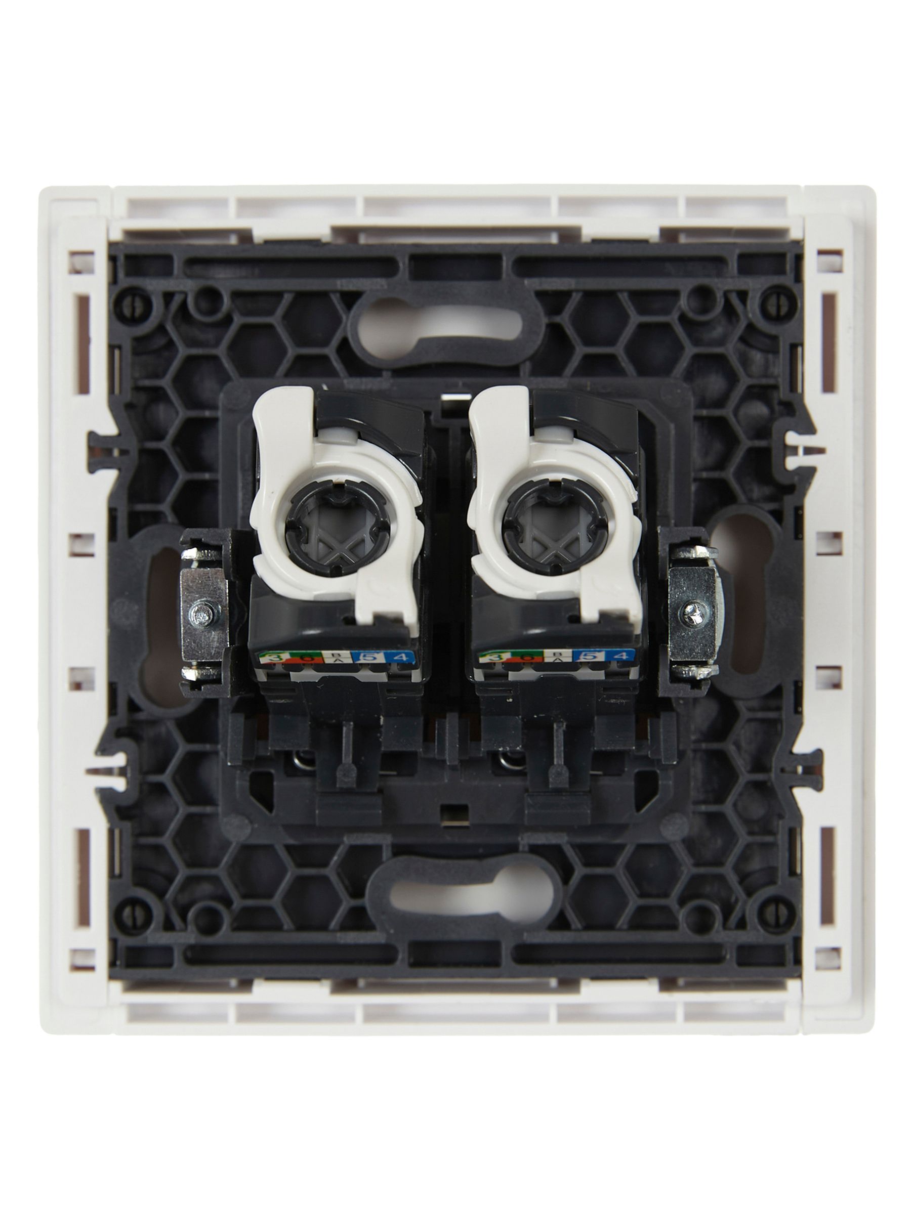 FORTE&PIANO Розетка компьютерная двойная RJ45 кат.5E FP233 белый IEK - Фото 5