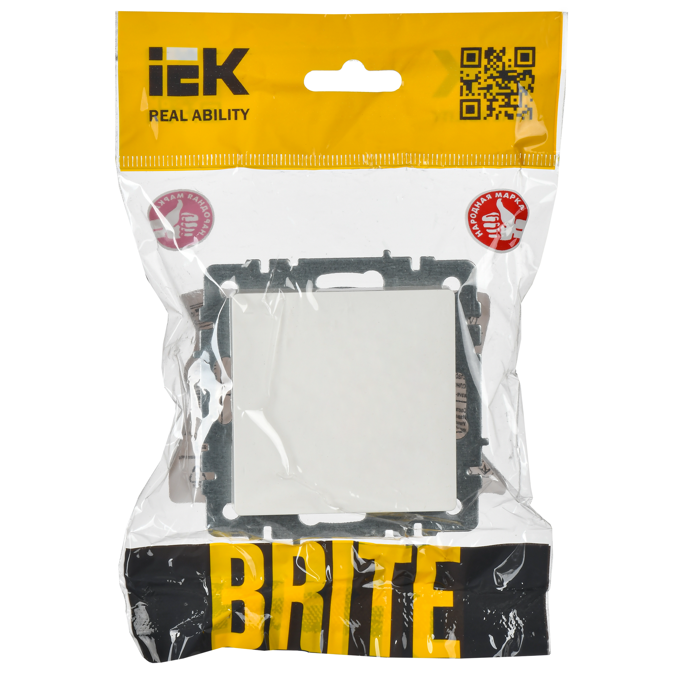 BRITE Заглушка с суппортом МЗ10-БрБ белый IEK - Фото 5