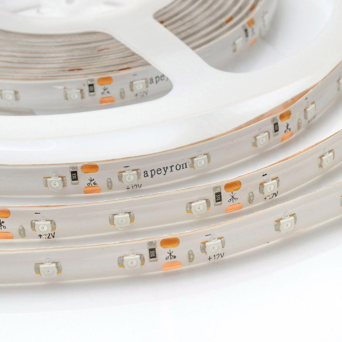 Лента светодиодная СТ smd3528 60д/м 12В IP65 5м зеленый Apeyron - Фото 15