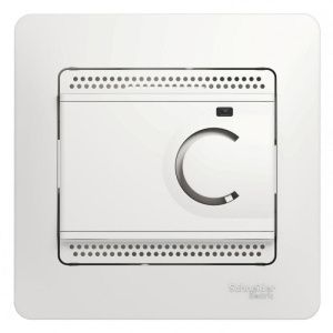 Термостат Glossa электронный для теплого пола с датчиком +5град.C +50град.C 16А в сборе бел. SchE GS