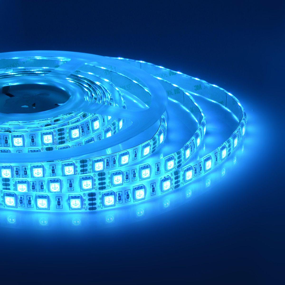 Лента светодиодная СТ smd5050 60д/м 12В IP65 5м RGB Apeyron - Фото 26