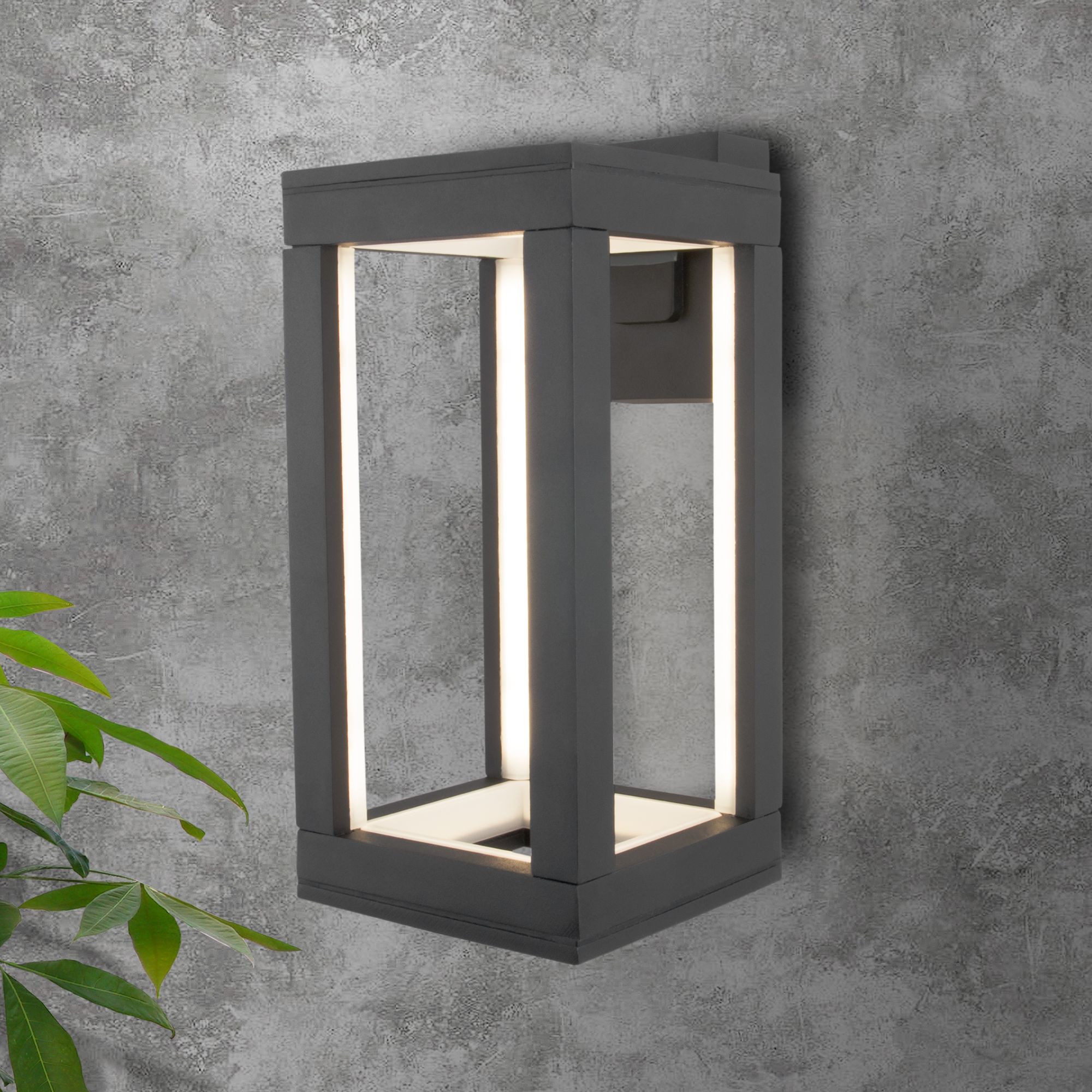 Светильник светодиодный уличный настенный Frame LED IP54 1527 TECHNO LED серый Elektrostandard - Фото 2