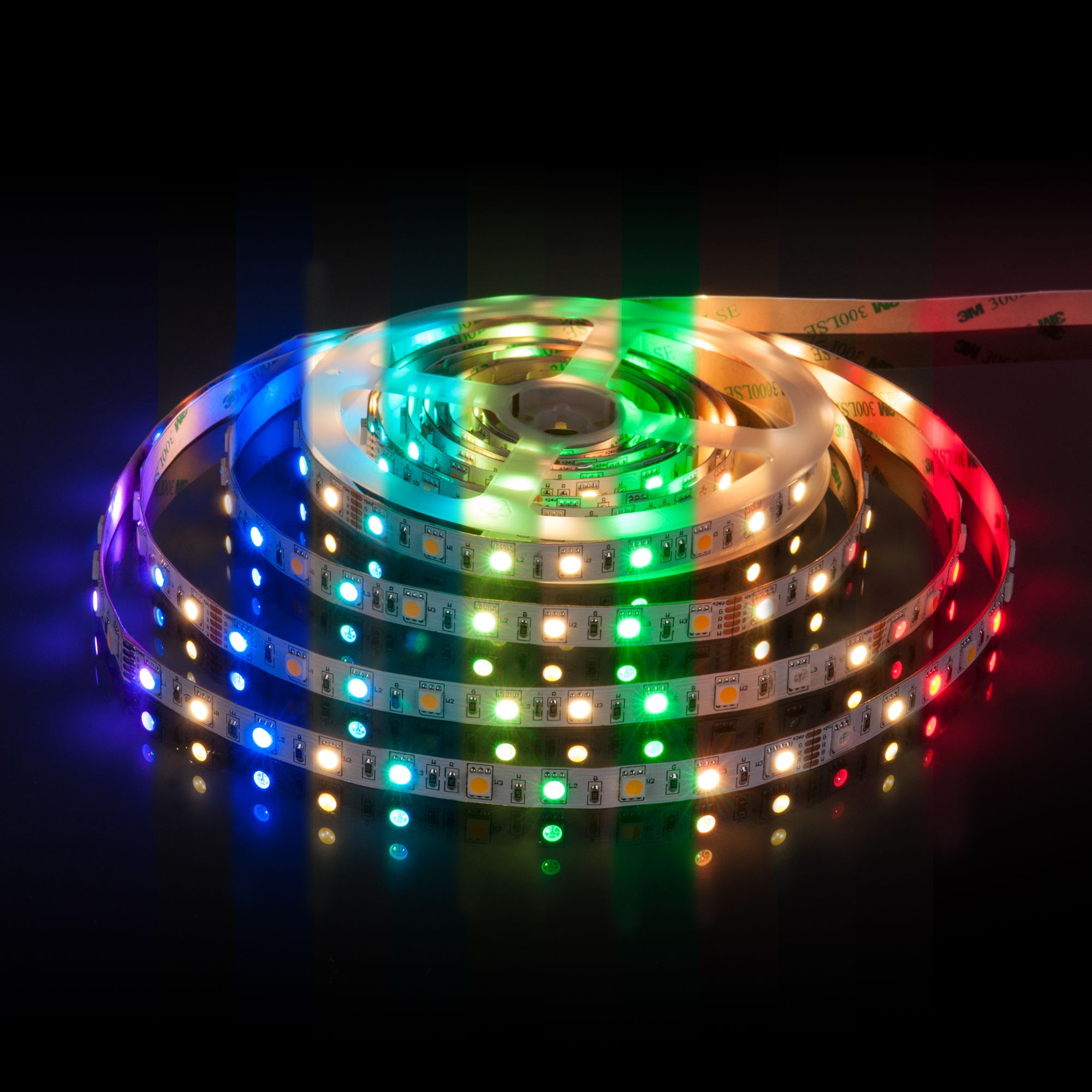 Лента светодиодная 24V 14,4W 60Led 5050+5050 IP20 MIX RGB/теплый белый, 5м Elektrostandard - Фото 3