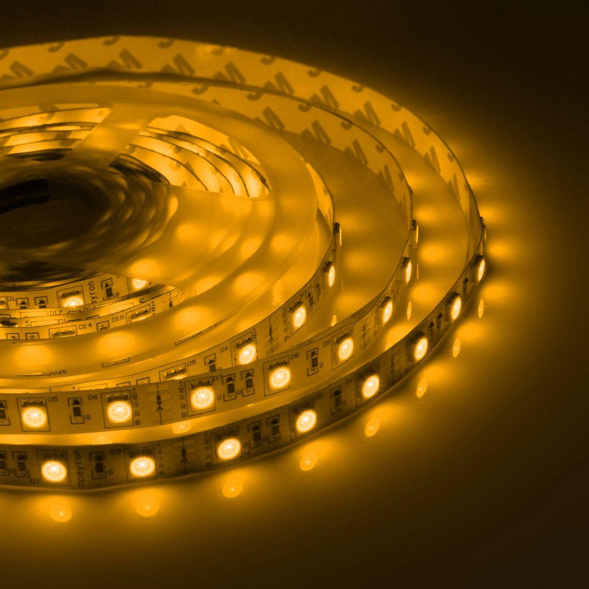 Лента светодиодная СТ smd5050 60д/м 12В IP67 5м RGB Apeyron - Фото 18