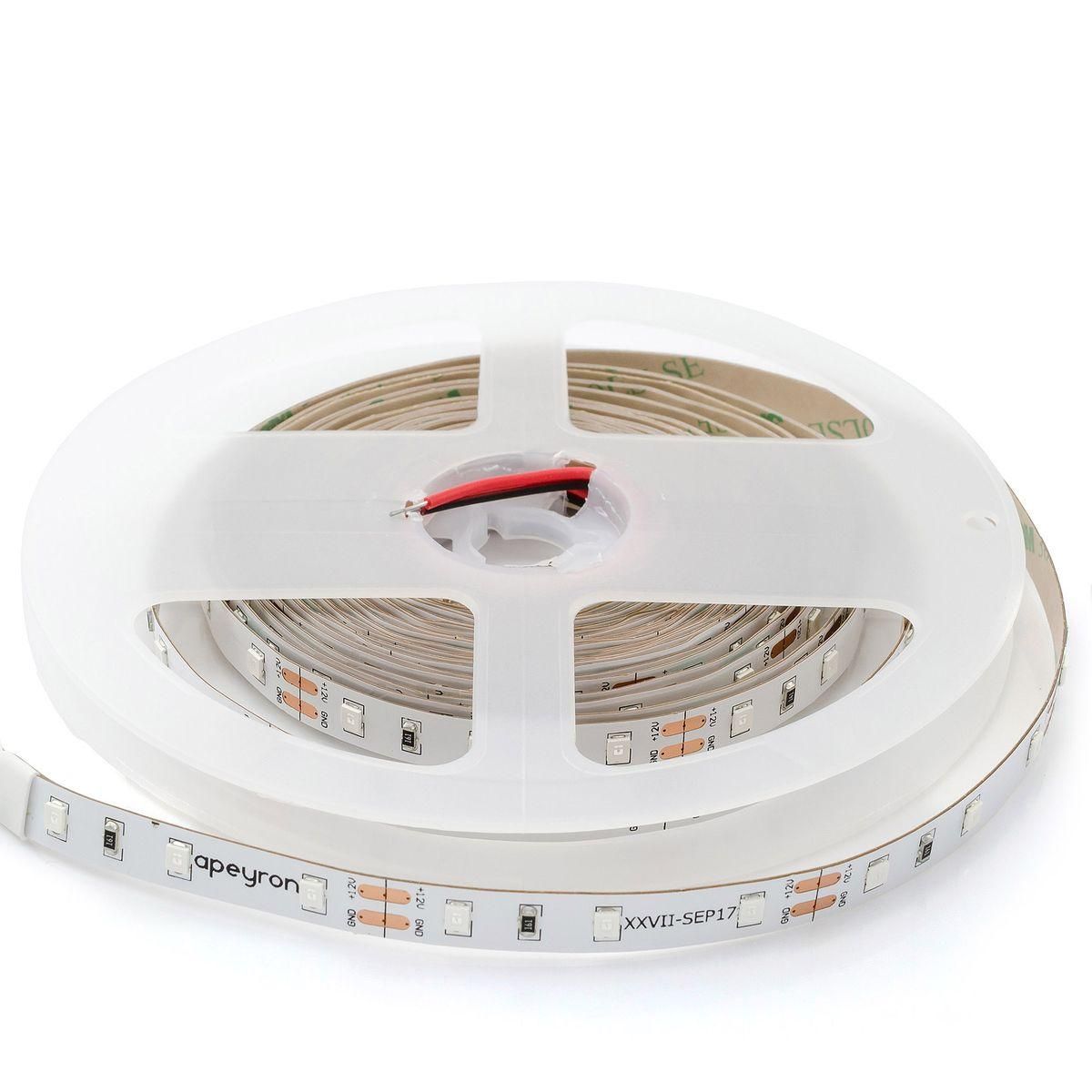 Лента светодиодная ПРО smd3528 60д/м 12В IP20 5м желтый Apeyron - Фото 11